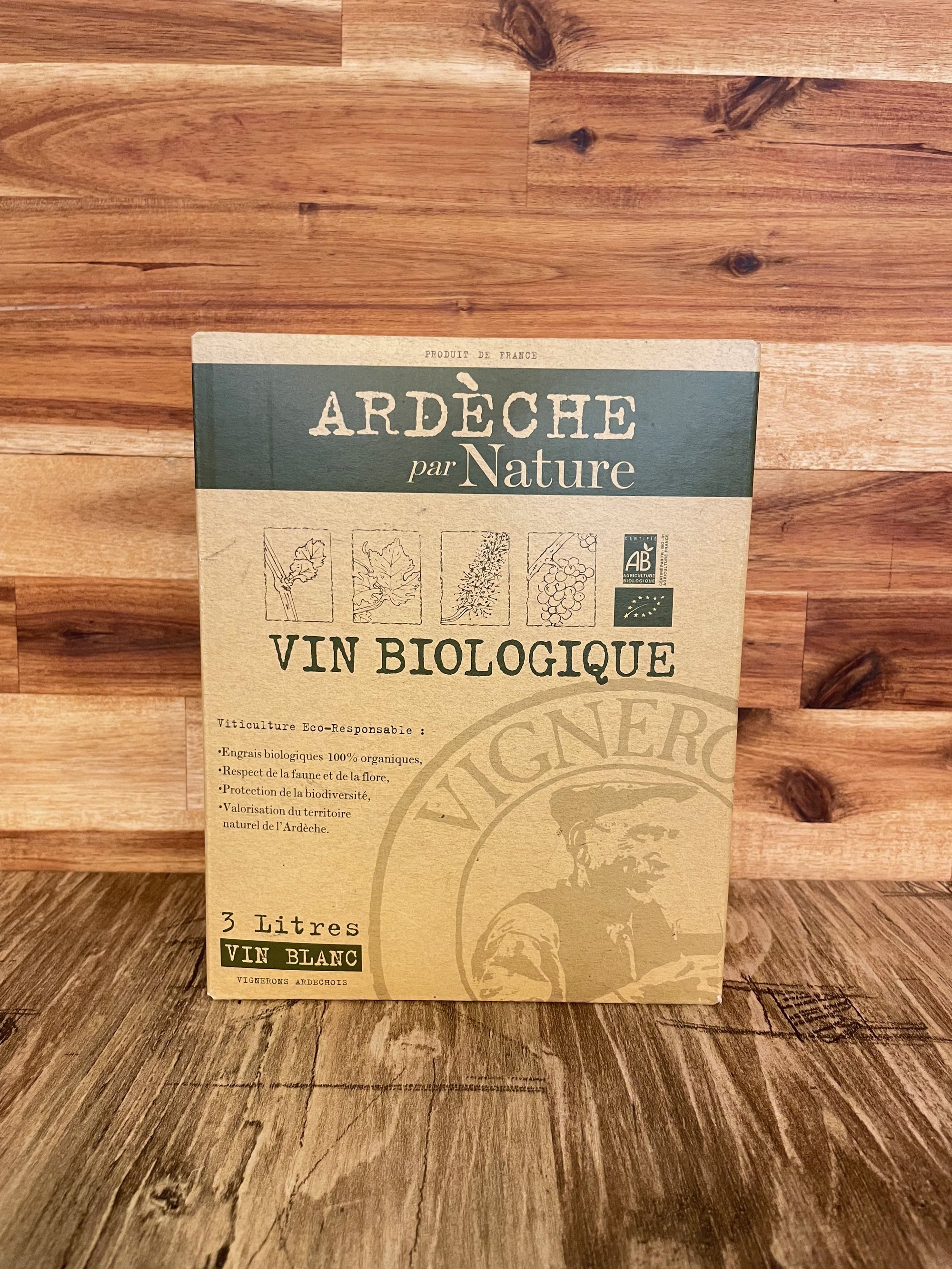 Organic Ardèche White Wine 3L